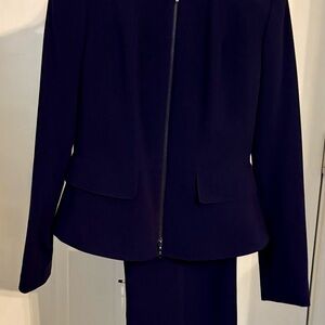 Anne Klein 2PC Navy Blue Pant Suit